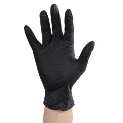 SafeHand - M2650027  - Large Powder Free Black SafeHand Nitrile Gloves image