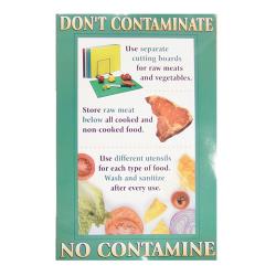 Franklin - 38572 - Don't Contaminate Food Safety Poster image