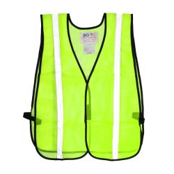 PIP - 300-EVOR-ELY - Yellow Mesh Safety Vest Non-ANSI w/ Silver Reflective Tape image