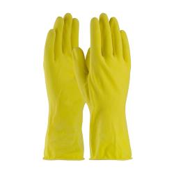 PIP - 48-L160Y/M - Medium 12 In Lined 16 mil Yellow Latex Gloves w/ Grip image