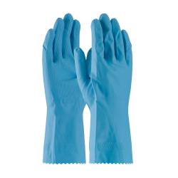 PIP - 48-L185B/S - Small Lined Blue Latex Gloves w/ Grip image