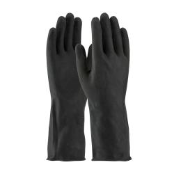 PIP - 48-L300K/XL - Extra Large 13 In Lined Black Latex Gloves w/ Grip image