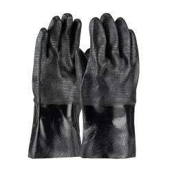 PIP - 57-8630R - Large 12 In Lined Black Neoprene Coated Gloves w/ Grip image