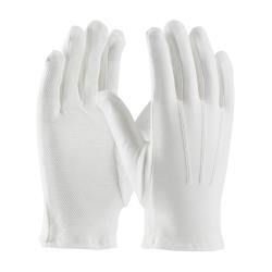 PIP - 130-100WMPD/L - Large White Cotton Dress Gloves w/ Dotted Palm image