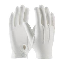 PIP - 130-150WM/S - Small White Cotton Dress Gloves w/ Wrist Snap image