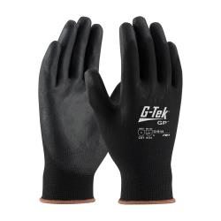 PIP - 33-B125/M - Medium G-Tek Black Urethane Coated Gloves image