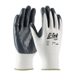 PIP - 34-225/S - Small G-Tek White Nylon Gloves w/ Nitrile Coating image