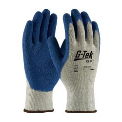 PIP - 39-C1300/L - Large G-Tek Gray Gloves w/ Blue Latex Coat image