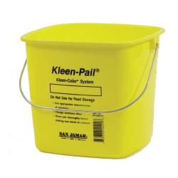 San Jamar - KP196KCYL - 6 qt Kleen-Pail® Yellow Bucket image