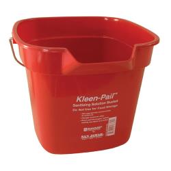 San Jamar - KP320RD - 10 qt Kleen-Pail® Red Sanitizer Bucket image