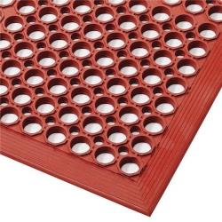 NoTrax - 562S0035RD - 563 Sanitop® Drainage Anti-Fatigue 3' x 5' Red Floor Mat image