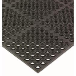 San Jamar - KM2100B - Tuf-Mats Medium Duty Black Floor Mat image