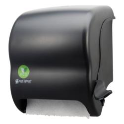 San Jamar - T950REBK - Black All Core Sizes Lever Roll Towel Dispenser image