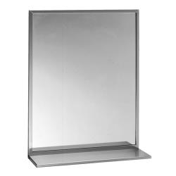 Bobrick - B-166 1836 - 18 in x 36 in Channel Frame Mirror with Shelf image