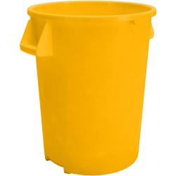 Carlisle - 84103204 - Bronco™ 32 gal Round Yellow Trash Can image