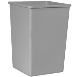 Rubbermaid - 395800 - 35 gal Gray Untouchable® Trash Can image