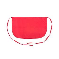 KNG - 2103RED - 3 Pocket Red Rounded Waist Apron image