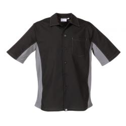 Chef Works - CSMC-BLM-S - Cool Vent Black/Gray Shirt (S) image