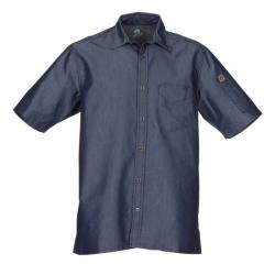 Chef Works - SKS002-IBL-3XL - Indigo Blue Detroit Short-Sleeve Denim Shirt (3XL) image