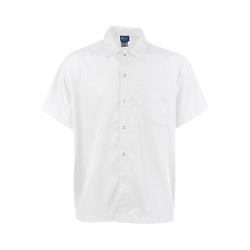 KNG - 1140M - Medium White Snap Front Cooks Shirt image