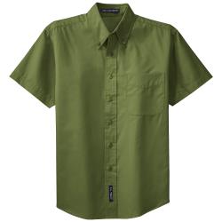 KNG - 1170CLV4XL - 4XL Clover Green Men's Short Sleeve Dress Shirt image