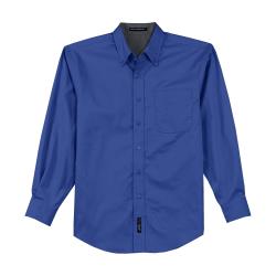 KNG - 1183RBL2XL - 2XL Royal Blue Men's Long Sleeve Dress Shirt image