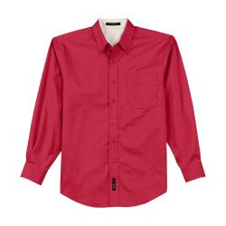 KNG - 1183RED4XL - 4XL Red Men's Long Sleeve Dress Shirt image
