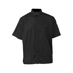 KNG - 2126BKBKL - Large Men's Active Black Short Sleeve Chef Shirt image