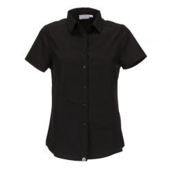 Chef Works - CSWV-BLK-2XL - Women's Cool Vent Black Shirt (2XL) image
