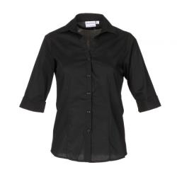 Chef Works - WA34-BLK-XS - Women's Finesse Fitted Shirt (XS) image