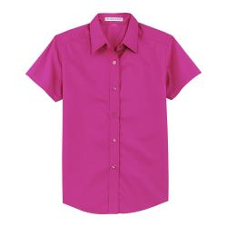 KNG - 1182FSAXXL - 2XL Tropical Pink Women's Short Sleeve Dress Shirt image