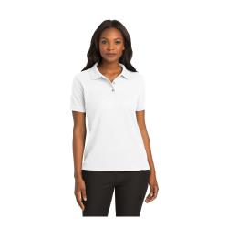 KNG - 1579WHT4XL - 4XL White Women's Short Sleeve Sport Shirt image