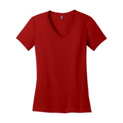 KNG - 2431RED3XL - 3XL Classic Red Women's V Neck Tee Shirt image