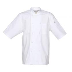 Chef Works - JLCV-WHT-4XL - White Montreal Chef Coat (4XL) image