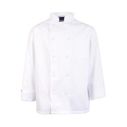 KNG - 1050S - Small Men's White Long Sleeve Chef Coat image