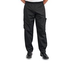 KNG - 1138S - Small Black Baggy Cargo Chef Pants image