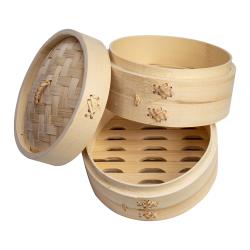 Joyce Chen - J26-0016 - 6 in 2-Tier Bamboo Steamer Baskets image