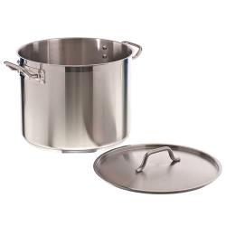 Winco - SST-24 - 24 qt Stainless Steel Stock Pot image