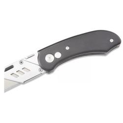 ULINE - H-2755BL - Black Folding Utility Knife image
