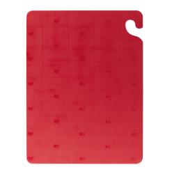 San Jamar - CB121812RD - 12 in x 18 in x 1/2 in Red Cut-N-Carry® Cutting Board image