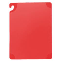 San Jamar - CBG182412RD - 18 in x 24 in x 1/2 in Red Saf-T-Grip® Cutting Board image