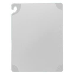San Jamar - CBG6938WH - 6 in x 9 in x 3/8 in White Saf-T-Grip® Cutting Board image