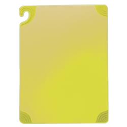 San Jamar - CBG6938YL - 6 in x 9 in x 3/8 in Yellow Saf-T-Grip® Cutting Board image