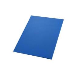 Winco - CBBU-1218 - 12 in x 18 in x 1/2 in Blue Cutting Board image