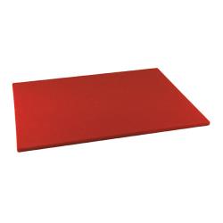 Winco - CBRD-1824 - 18 in x 24 in x 1/2 in Red Cutting Board image