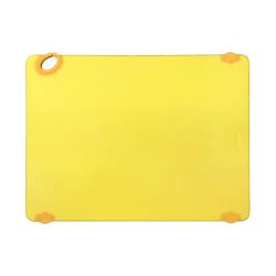 Winco - CBK-1520YL - 15 in x 20 in x 1/2 in Yellow STATIKboard™ Cutting Board image