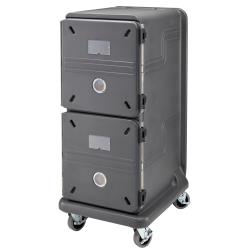 Cambro - PCU2000HC615 - Pro Cart Ultra® 2000 Pan Carrier with 1 Hot and 1 Cold Compartment image