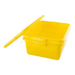 Vollrath - 1505-C08 - 20 in x 15 in x 8 in Yellow Traex® Color-Mate™ Food Storage Box image