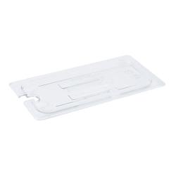 Cambro - 30CWCHN135 - 1/3 Size Clear Camwear® Notched Handled Food Pan Cover image