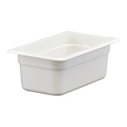 Cambro - 44CW148 - 1/4 Size 4 in Deep White Camwear Food Pan image